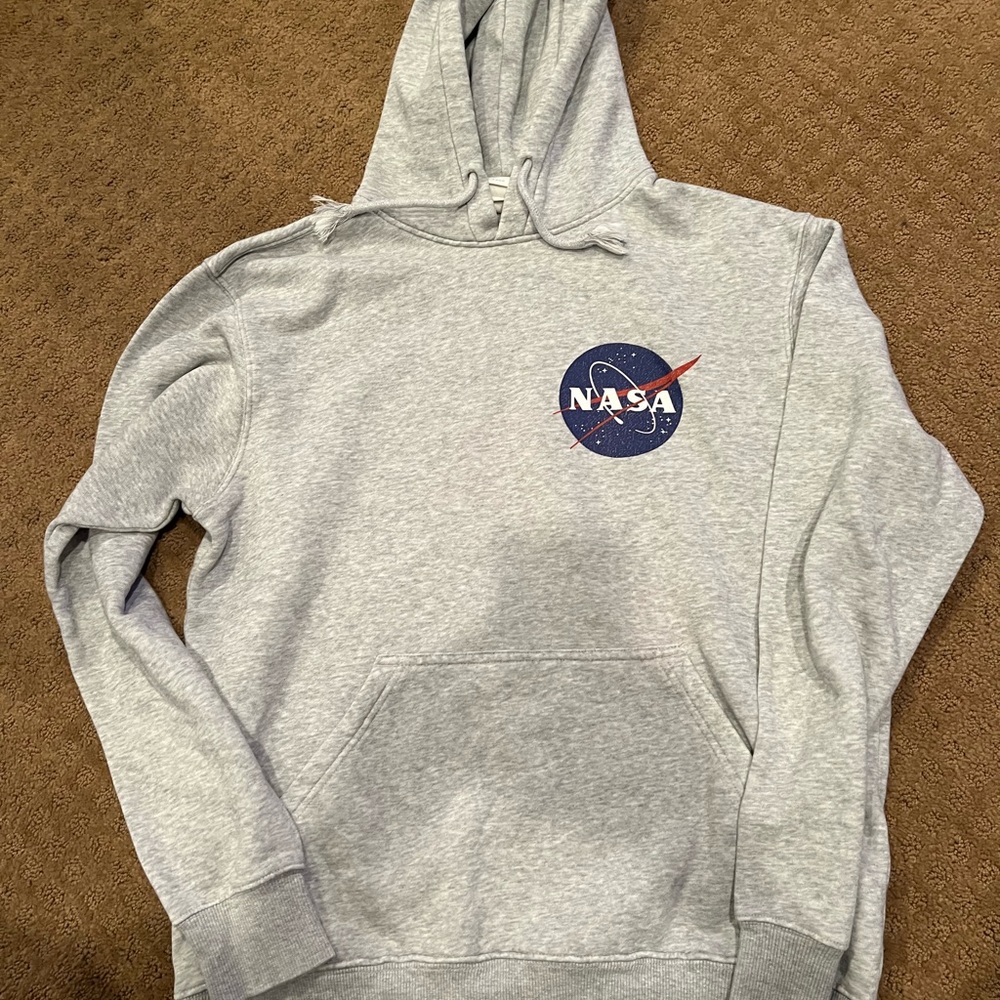 H&M Gray NASA Logo Sweater
